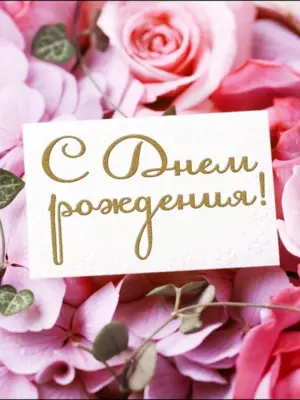С днем рождения цветы