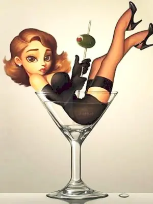 Девушка с бокалом
