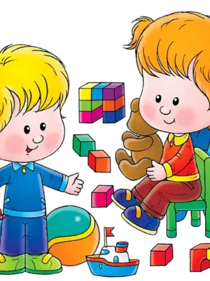 Иллюстрации играющих детей