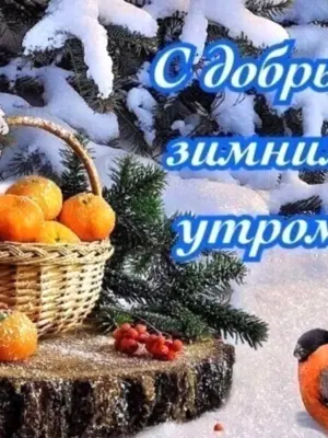 Зимние поздравления с добрым утром